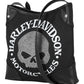 Borsa a tracolla da donna Harley-Davidson® con teschio Willie G decorato, nera