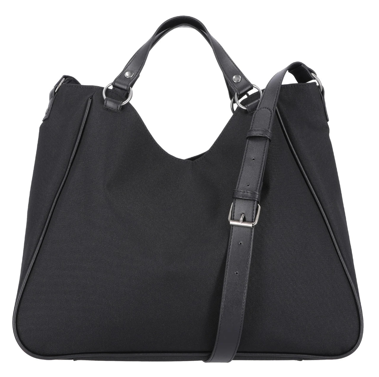 Borsa tote da donna Harley-Davidson® con logo Bar & Shield decorato con strass, nera