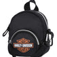 Mini zaino convertibile Harley-Davidson® con logo Bar & Shield, nero