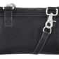 Borsa a tracolla da donna Harley-Davidson® modello B&S con stampa effetto pelle di serpente in rilievo, nera