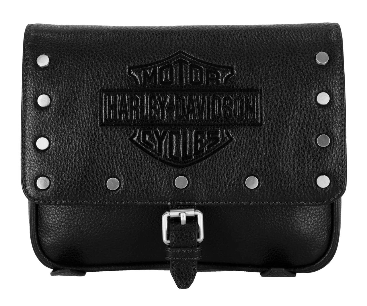 Zaino da donna Harley-Davidson® Core Stud B&S in vera pelle, nero