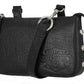 Marsupio convertibile da donna Harley-Davidson® in vera pelle con borchie esagonali, nero