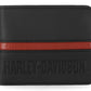 Portafoglio da uomo Harley-Davidson® HD Center Block Passcase in pelle a due ante, nero