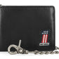 Portafoglio da motociclista Harley-Davidson® da uomo in vera pelle con logo #1 RWB, nero