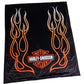 Coperta Harley-Davidson® Flames Bar & Shield Fleece Blanket w/ Sherpa Backing