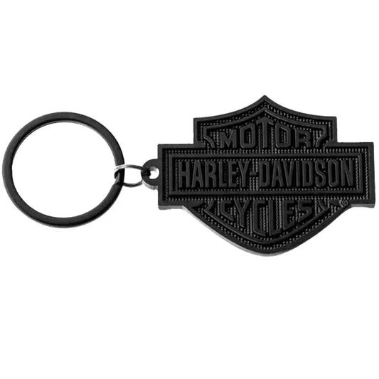 Portachiavi Harley-Davidson Bar & Shield zigrinato