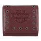 Portafoglio Harley-Davidson® Women's Eyelet Indexer Wallet - Oxblood