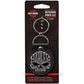 Portachiavi Harley-Davidson Willie G Skull in metallo spazzolato su vinile nero